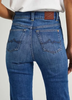 Women Pepe Jeans Cleo Straight Fit High-Rise Jeans