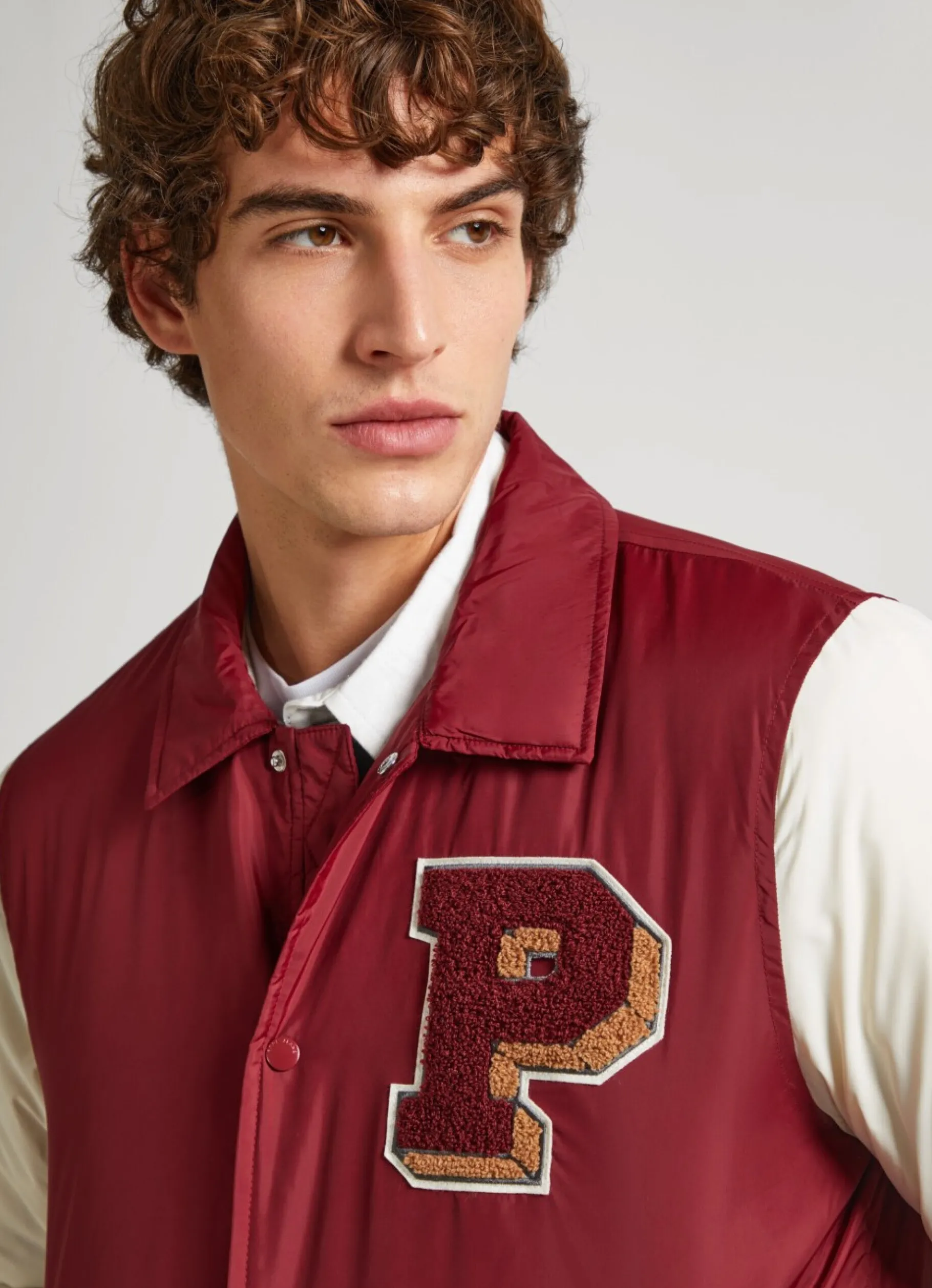 Men Pepe Jeans Collegiate Bomber Jacket