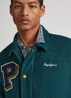 Men Pepe Jeans Collegiate Bomber Jacket