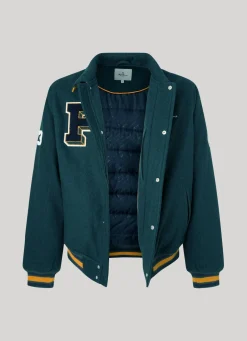 Men Pepe Jeans Collegiate Bomber Jacket