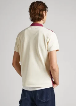 Men Pepe Jeans Color Block Pique Polo Shirt