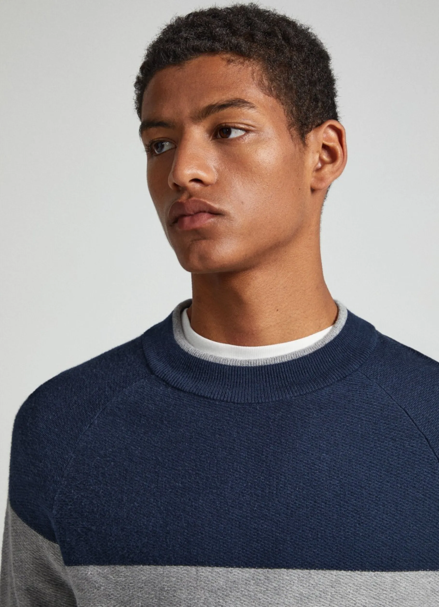 Men Pepe Jeans Colour Block Cotton Sweatshirt