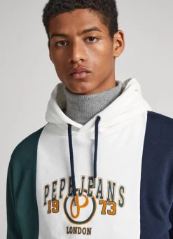 Men Pepe Jeans Colour Block Hoodie