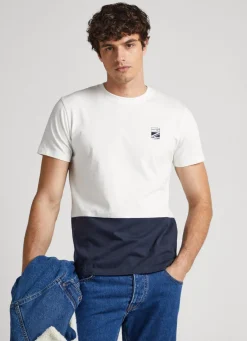 Men Pepe Jeans Colour Block T-Shirt