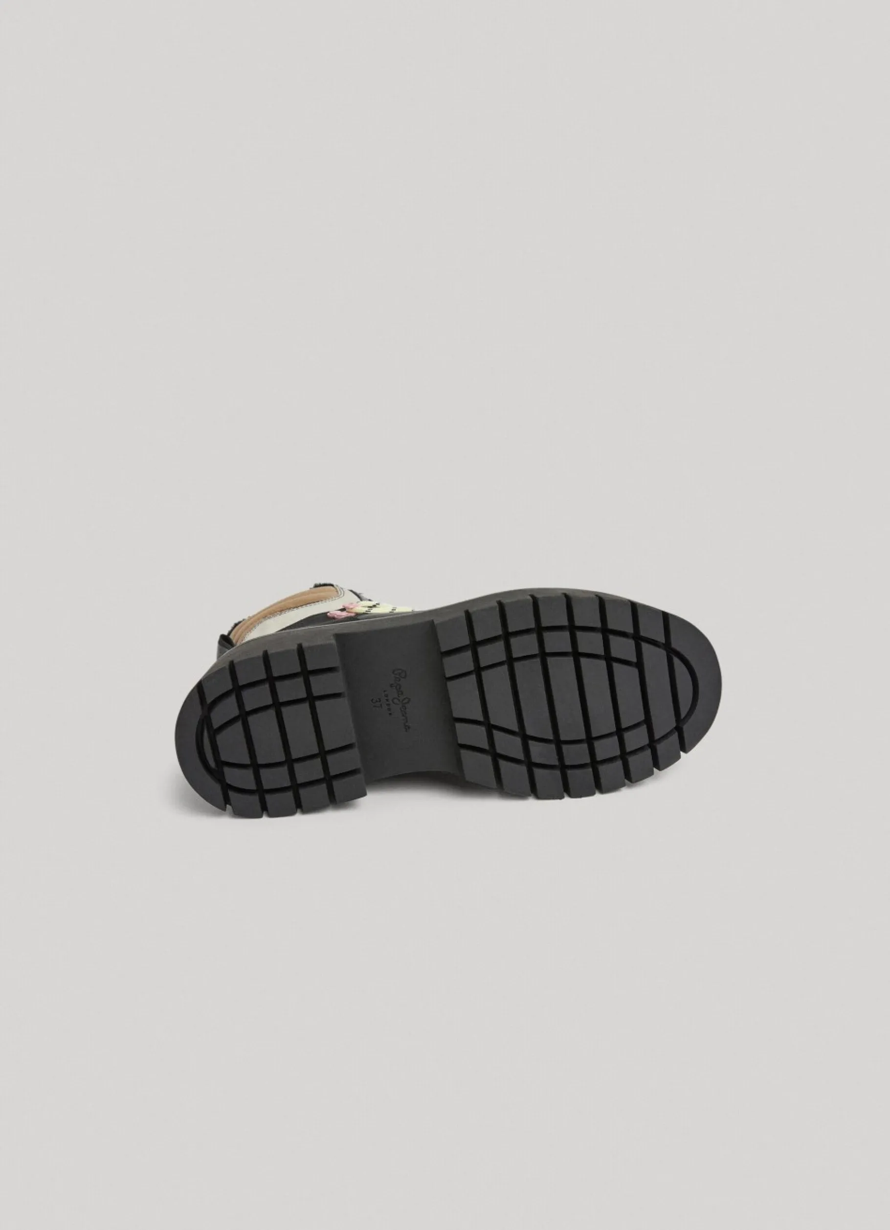 Women Pepe Jeans Combined Fabric Ankle Boots