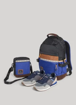 Men Pepe Jeans Combined Fabric Shoulder Bag