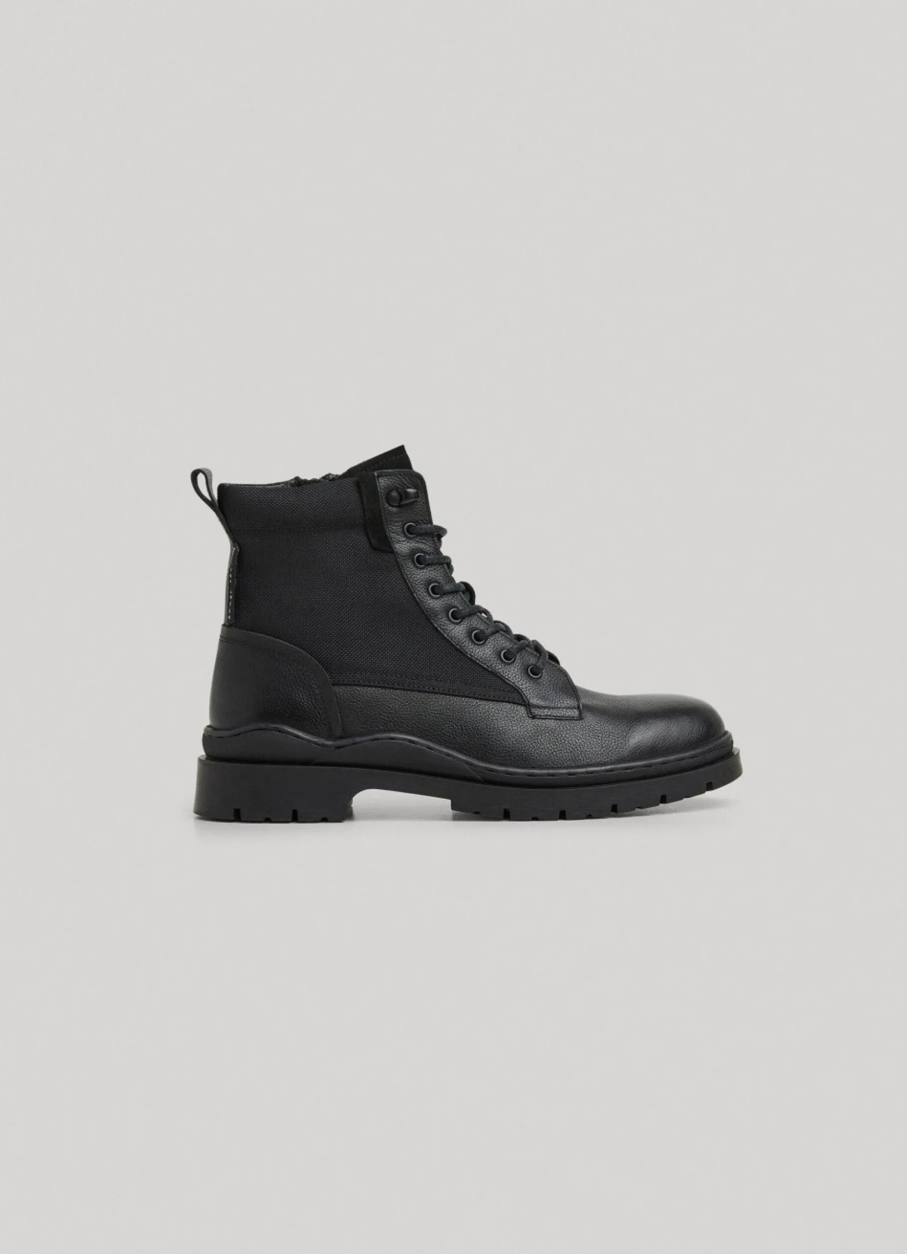 Men Pepe Jeans Combined Fabric Utility Boots
