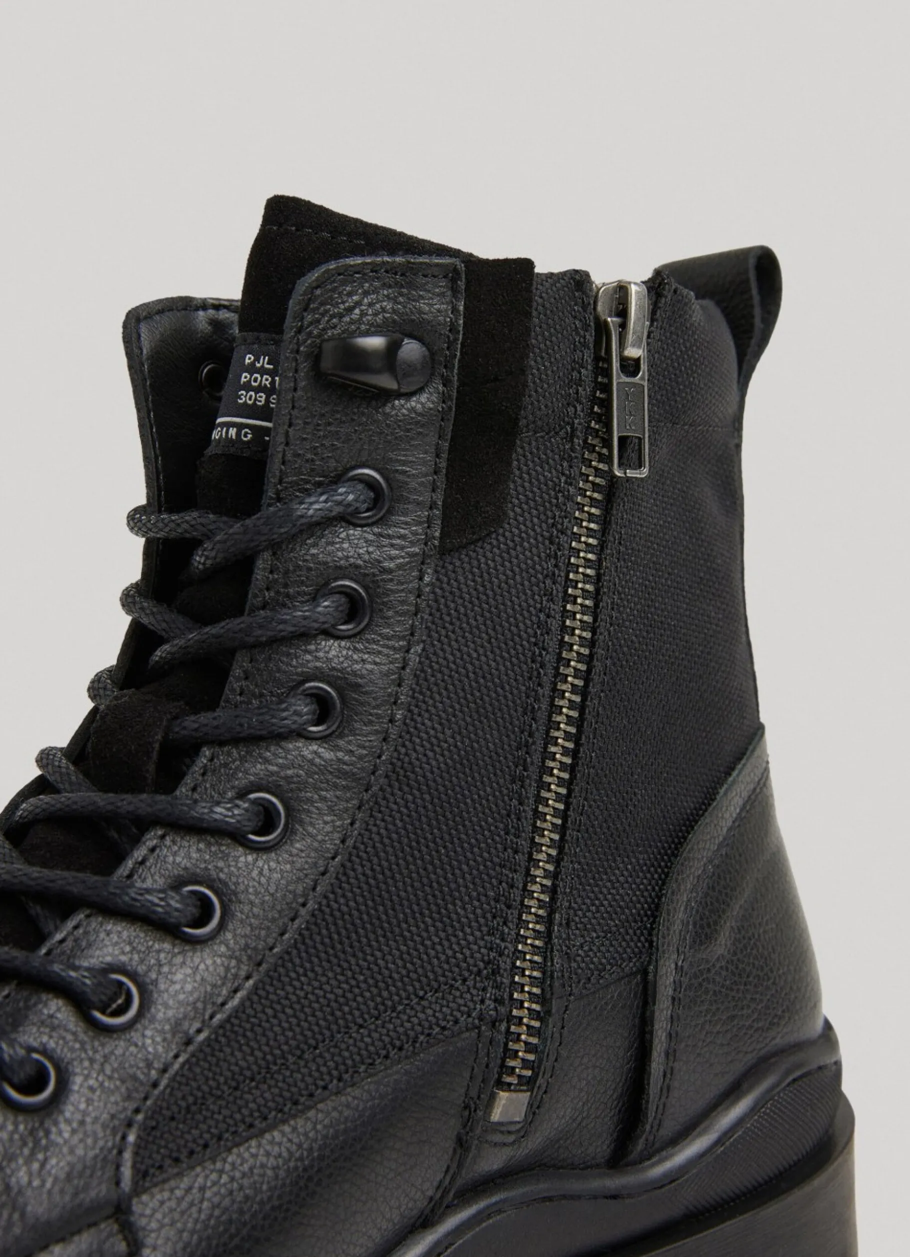Men Pepe Jeans Combined Fabric Utility Boots