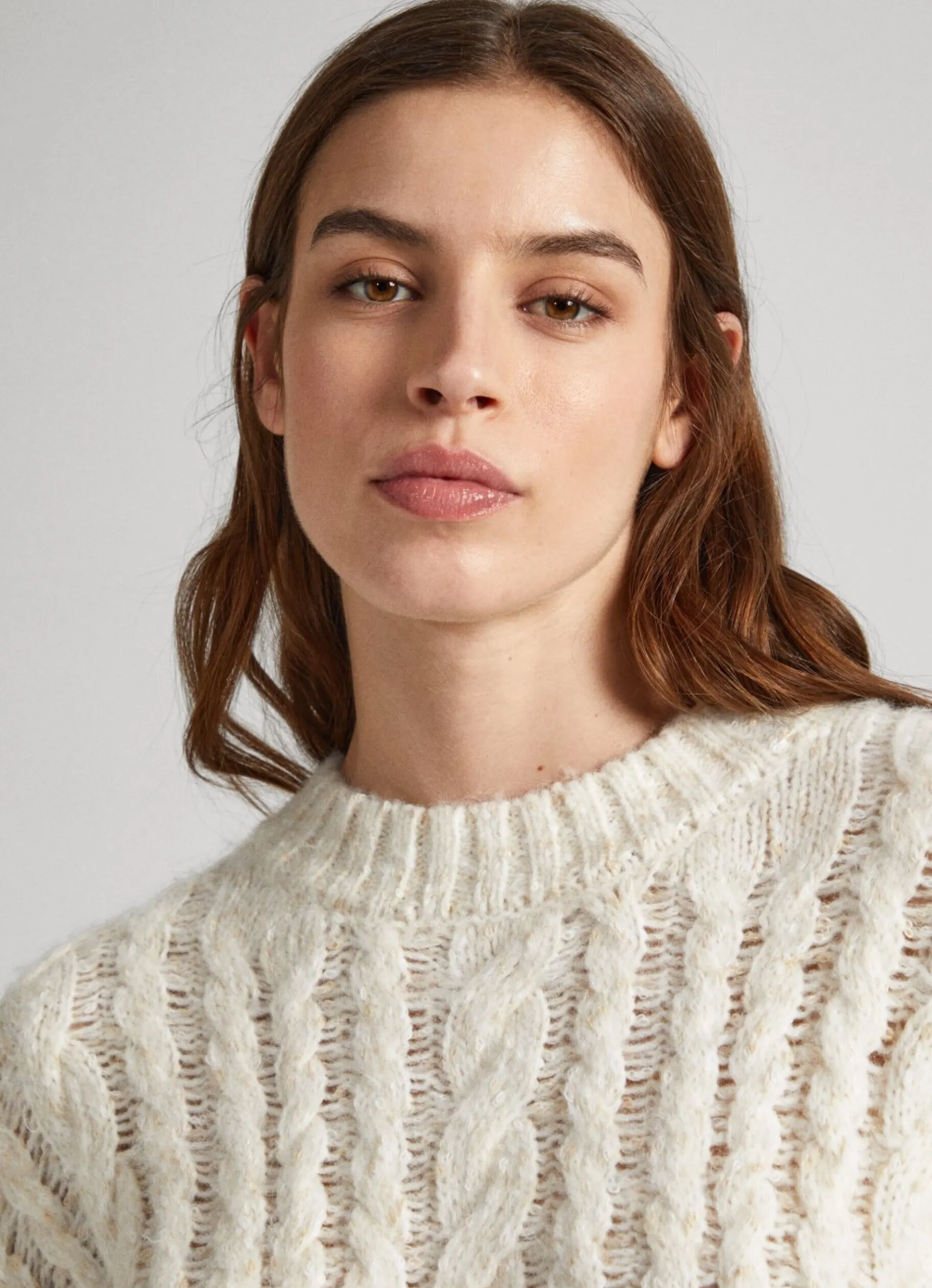 Women Pepe Jeans Contrast Sleeve Knit