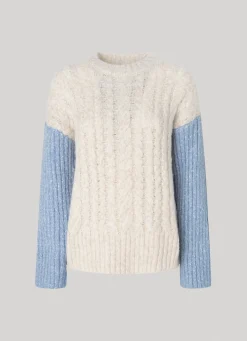 Women Pepe Jeans Contrast Sleeve Knit