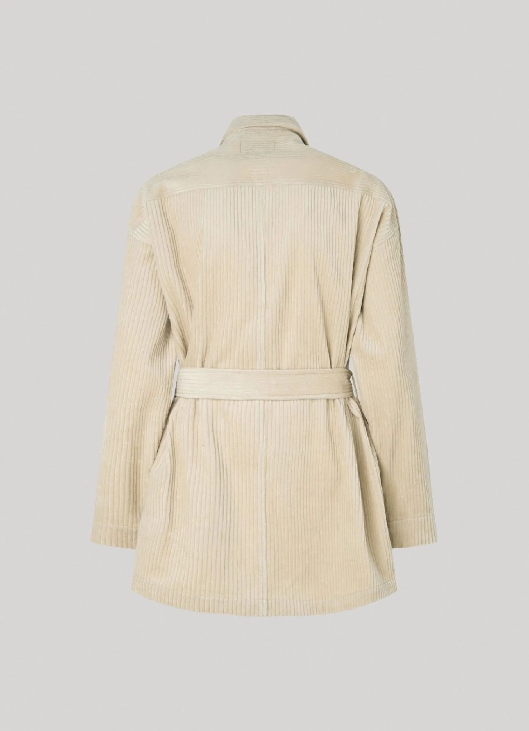 Women Pepe Jeans Corduroy Overshirt With Belt