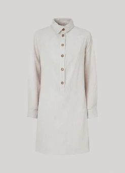 Women Pepe Jeans Corduroy Shirt Dress