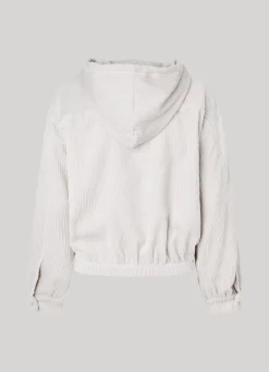 Women Pepe Jeans Corduroy Sweatshirt With Hood