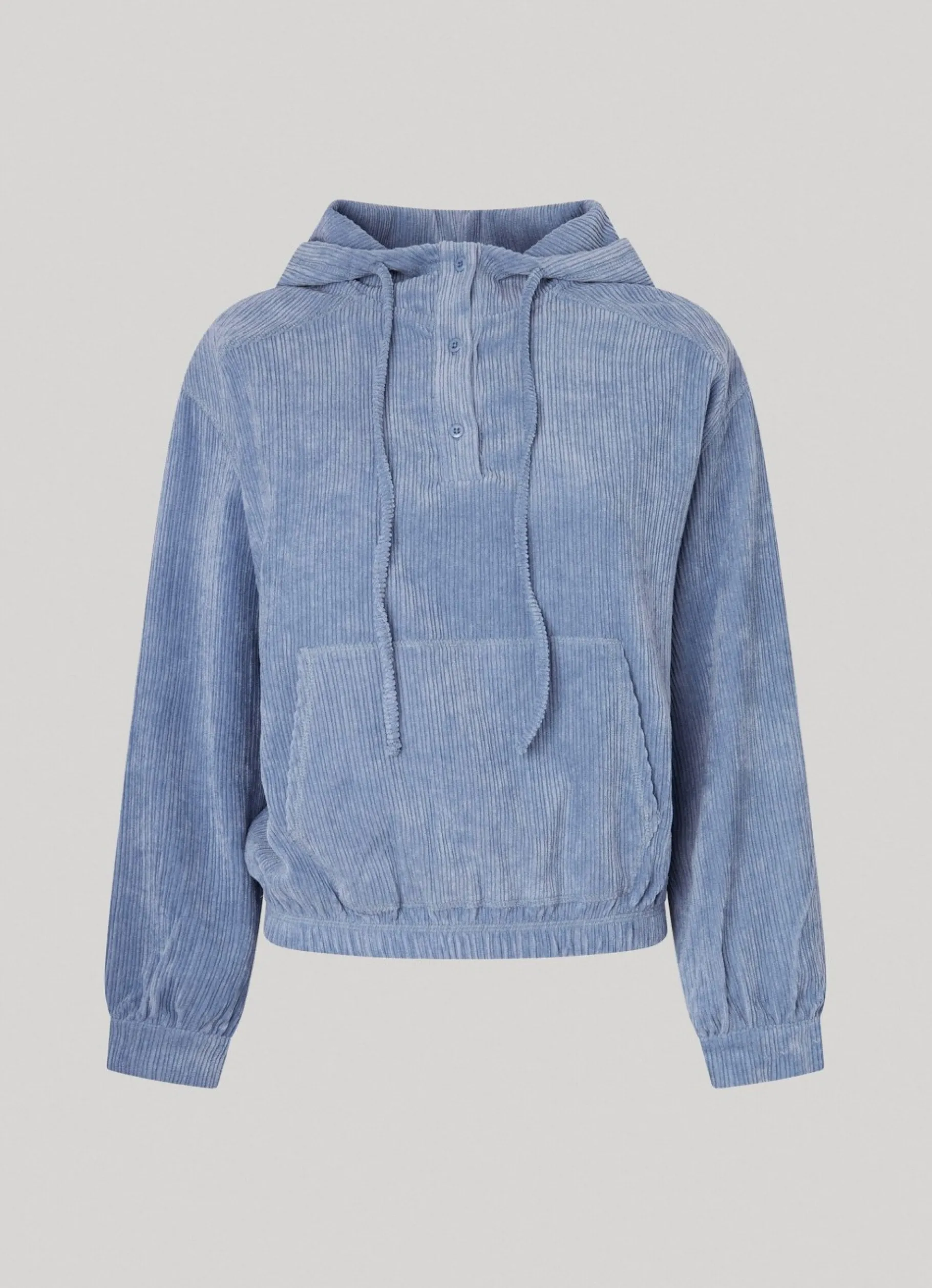 Women Pepe Jeans Corduroy Sweatshirt With Hood