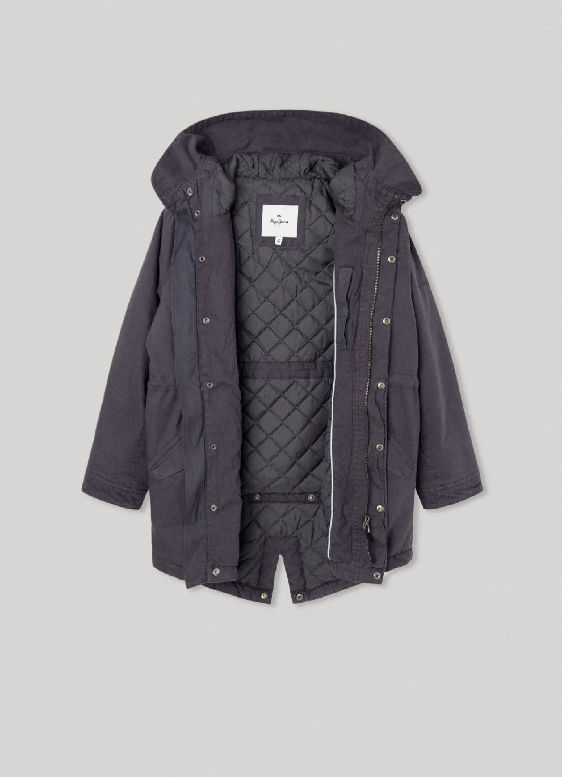 Boy Pepe Jeans Cotton Canvas Parka
