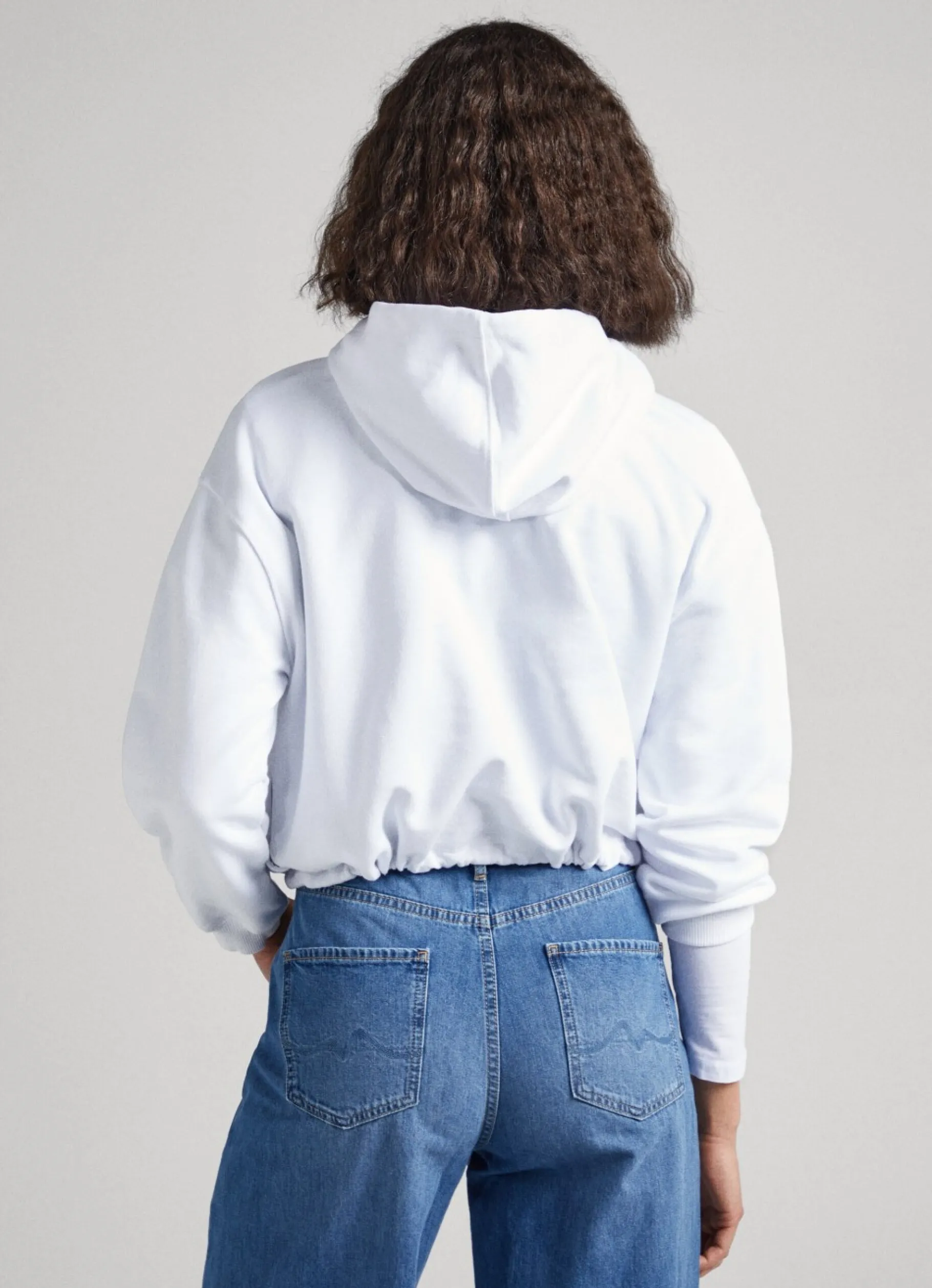 Women Pepe Jeans Cotton Hoodie Sweatshirt