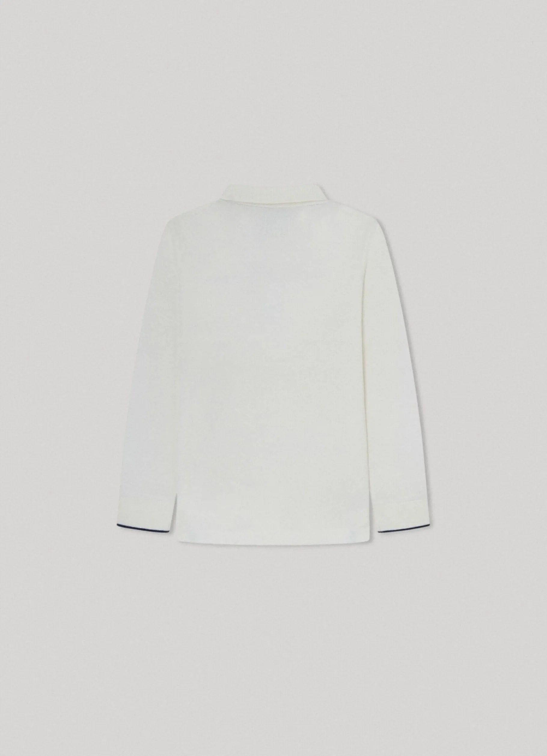 Boy Pepe Jeans Cotton Long-Sleeved Polo Shirt
