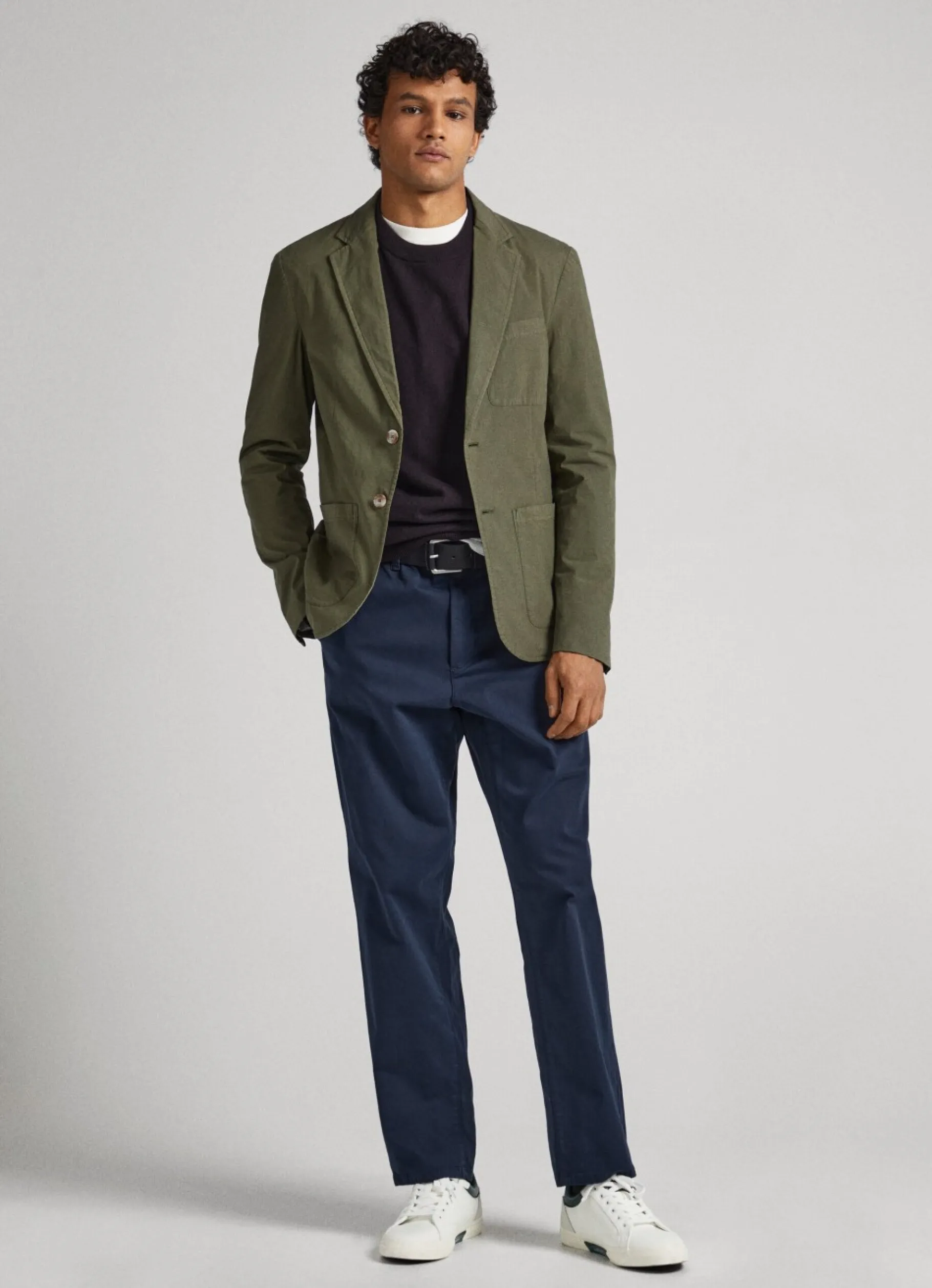 Men Pepe Jeans Cotton Poplin Blazer