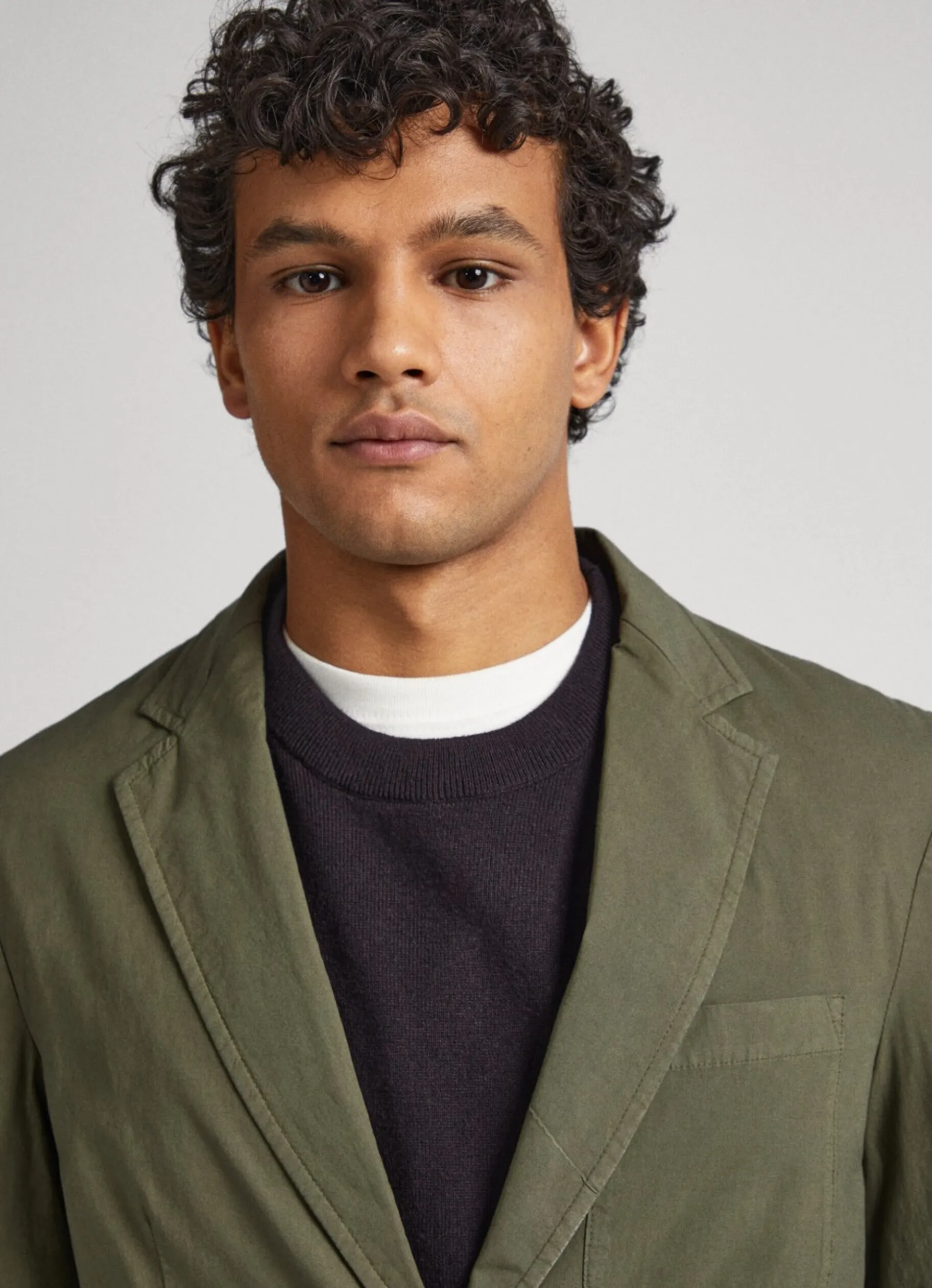 Men Pepe Jeans Cotton Poplin Blazer