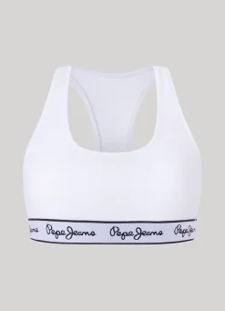 Women Pepe Jeans Cotton Sports Bra