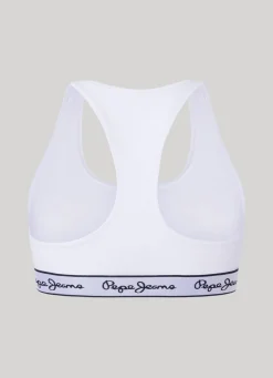 Women Pepe Jeans Cotton Sports Bra