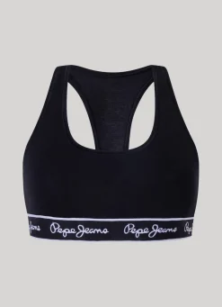 Women Pepe Jeans Cotton Sports Bra