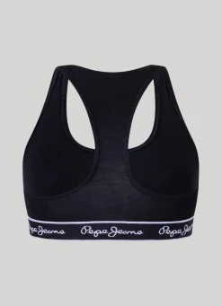 Women Pepe Jeans Cotton Sports Bra