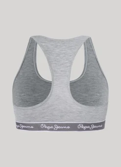 Women Pepe Jeans Cotton Sports Bra