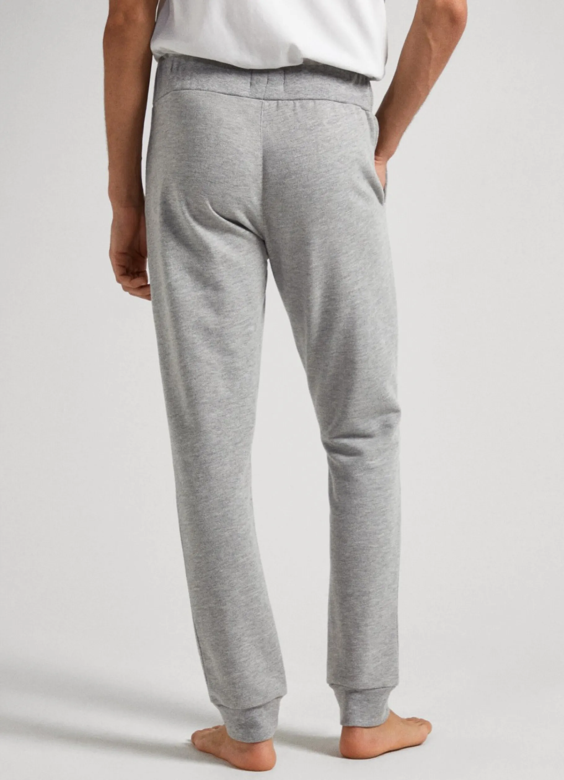 Men Pepe Jeans Cotton Terry Trousers With Logo