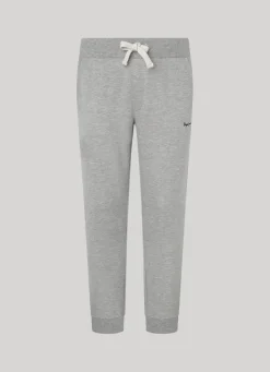 Men Pepe Jeans Cotton Terry Trousers With Logo