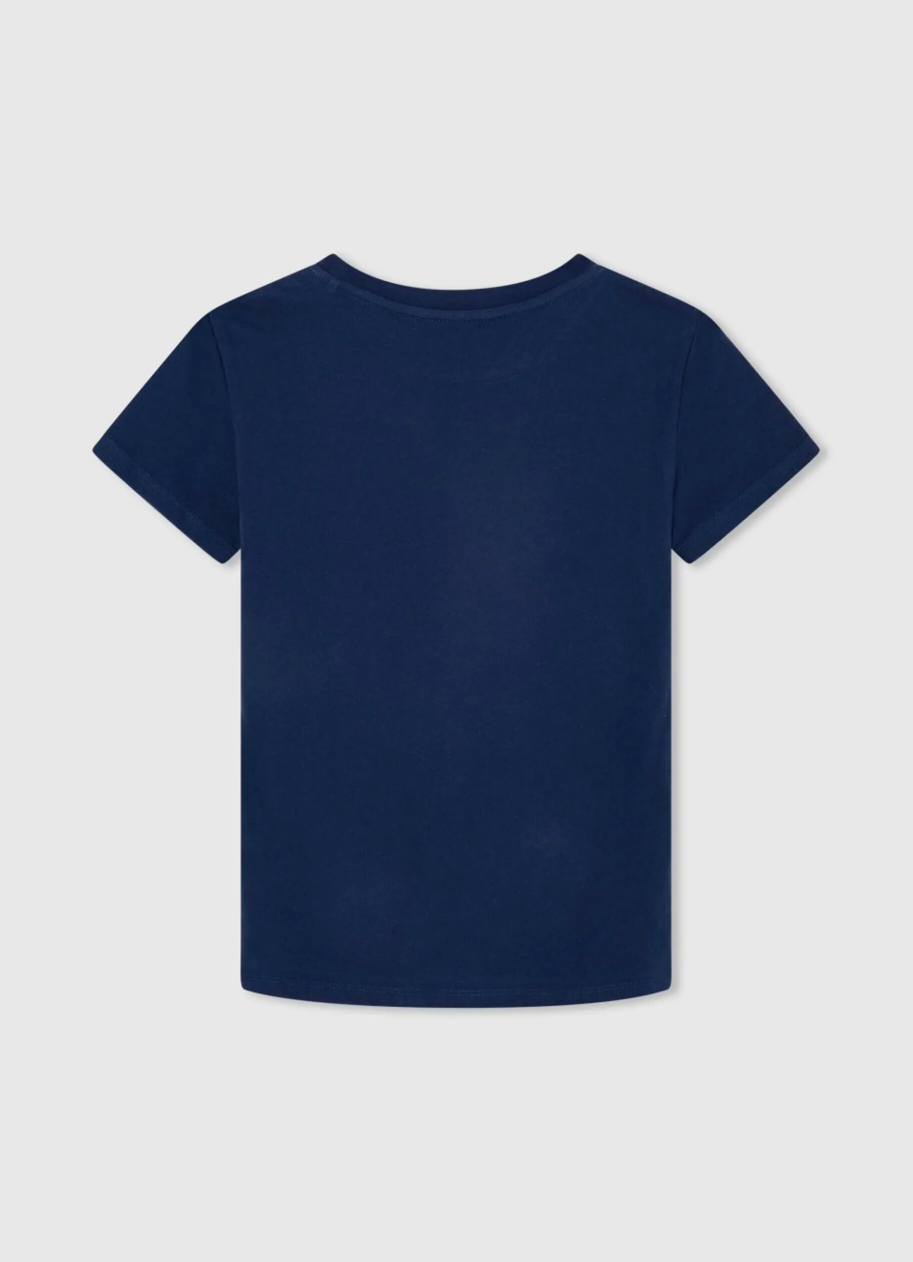 Boy Pepe Jeans Cotton T-Shirt With Printed Logo