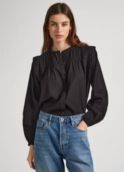 Women Pepe Jeans Cotton Twill Blouse