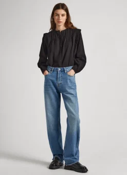Women Pepe Jeans Cotton Twill Blouse