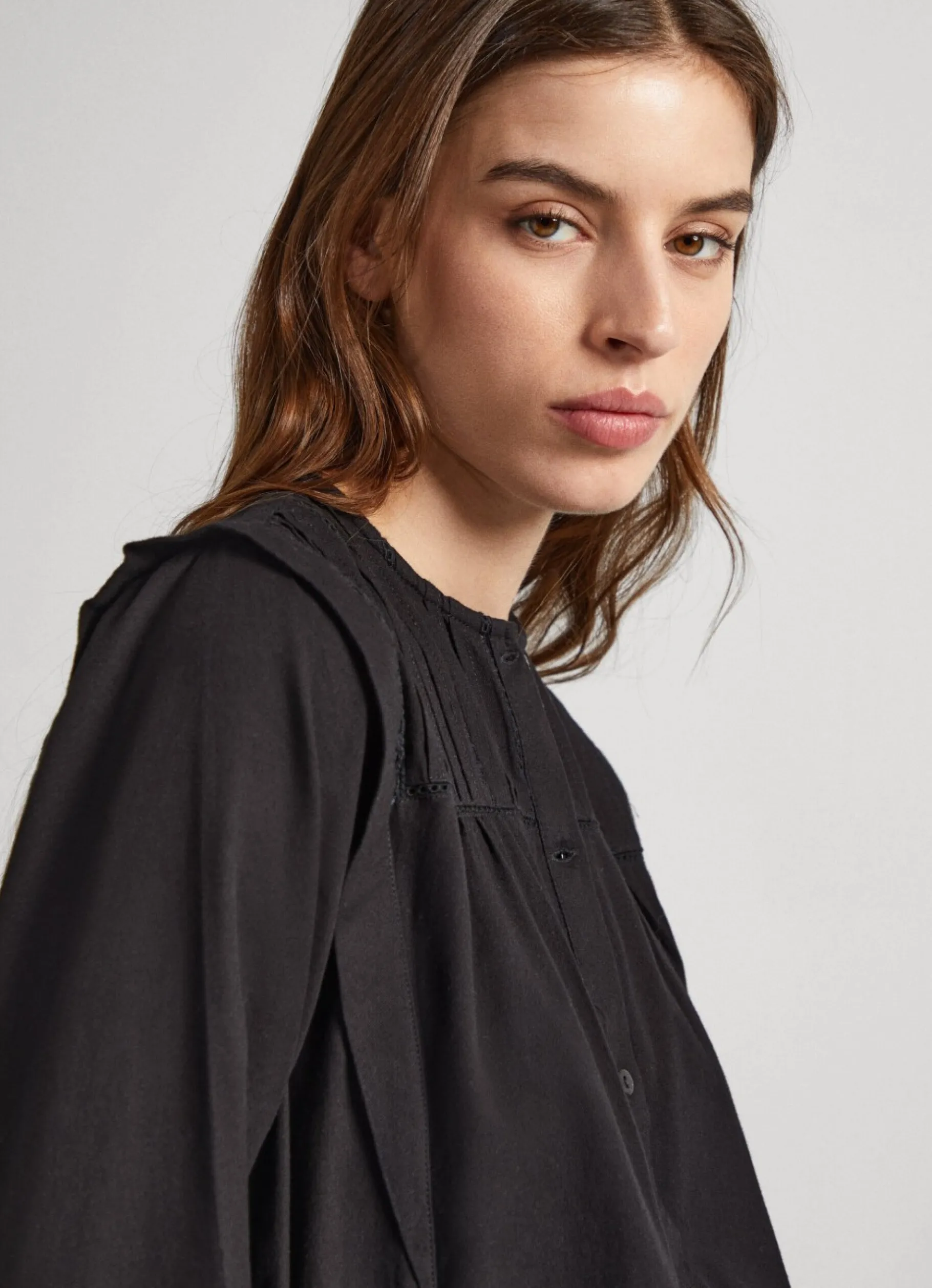 Women Pepe Jeans Cotton Twill Blouse