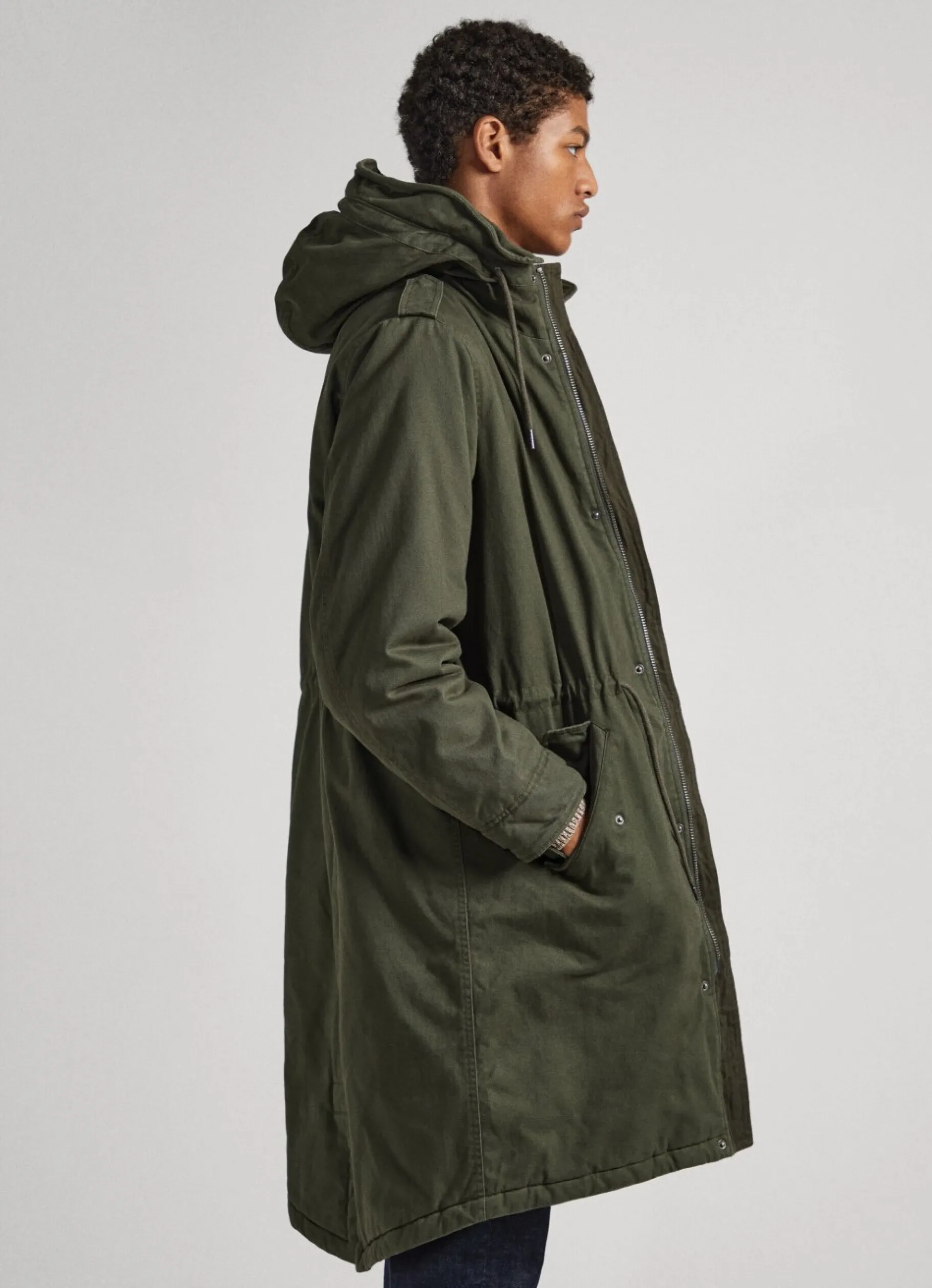Men Pepe Jeans Cotton Twill Parka