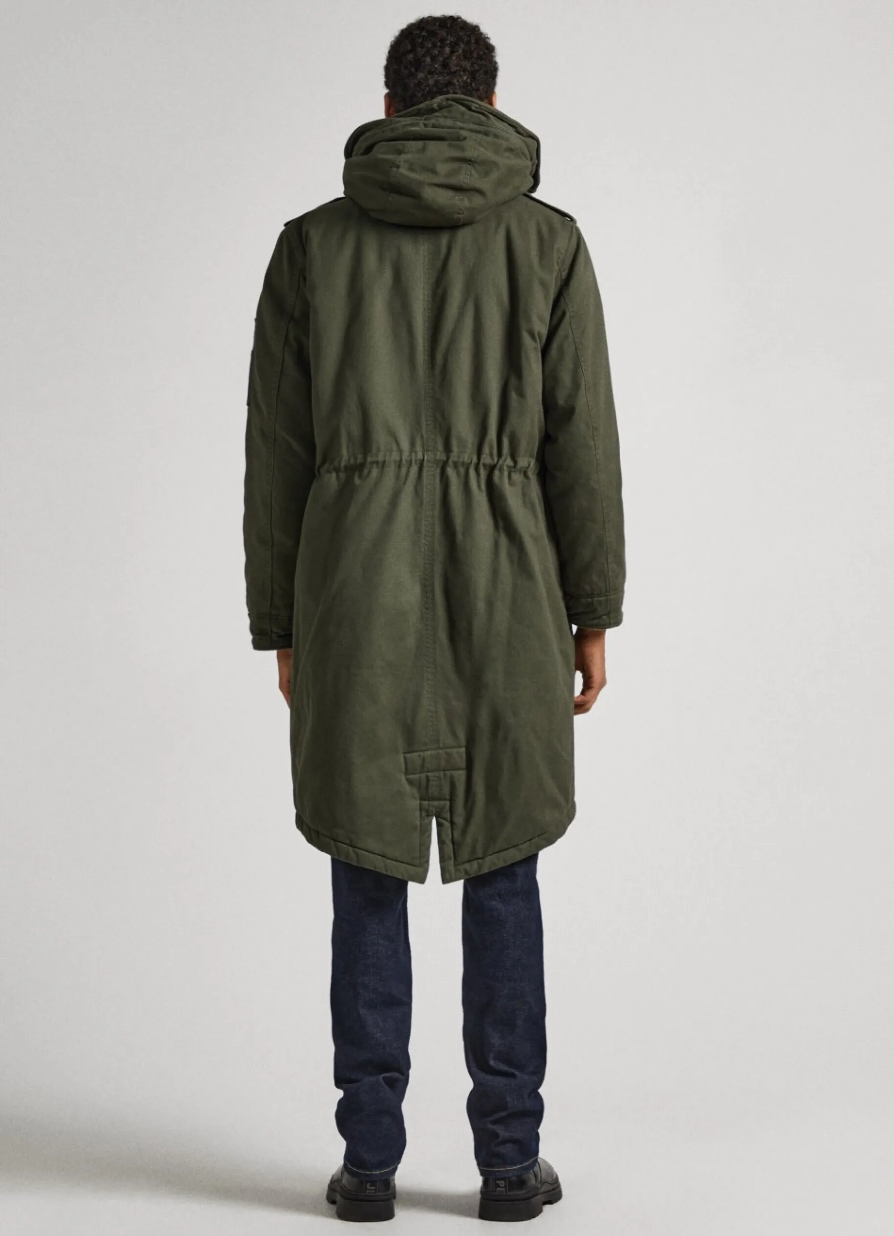 Men Pepe Jeans Cotton Twill Parka