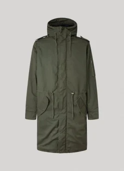 Men Pepe Jeans Cotton Twill Parka