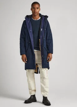 Men Pepe Jeans Cotton Twill Parka