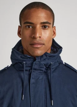 Men Pepe Jeans Cotton Twill Parka