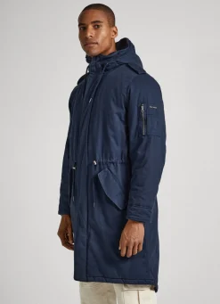 Men Pepe Jeans Cotton Twill Parka