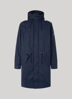 Men Pepe Jeans Cotton Twill Parka
