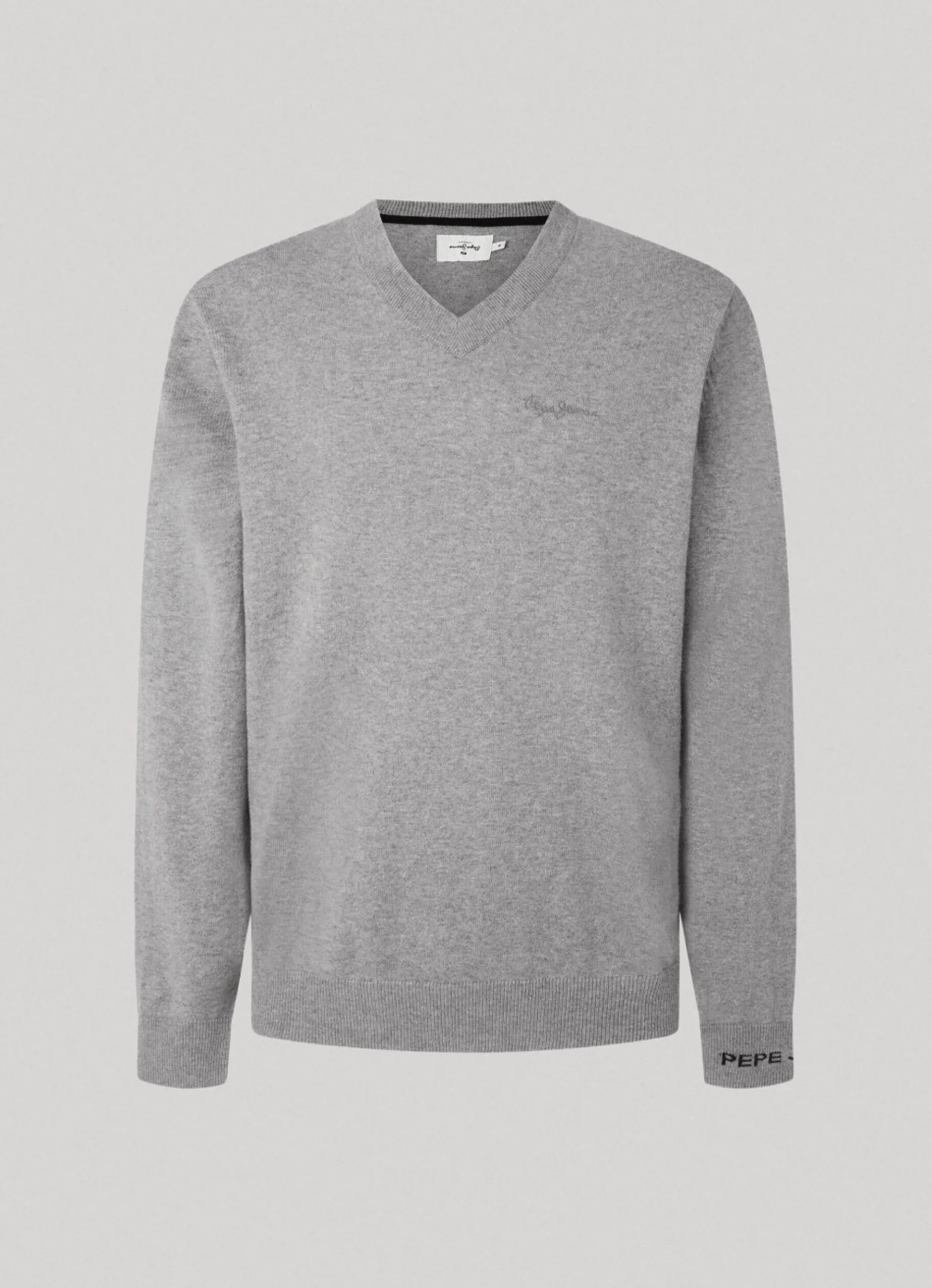 Men Pepe Jeans Cotton V-Neck Knit