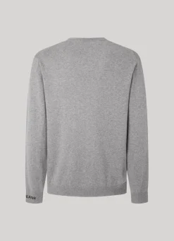 Men Pepe Jeans Cotton V-Neck Knit
