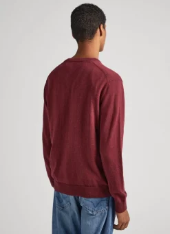 Men Pepe Jeans Cotton V-Neck Knit