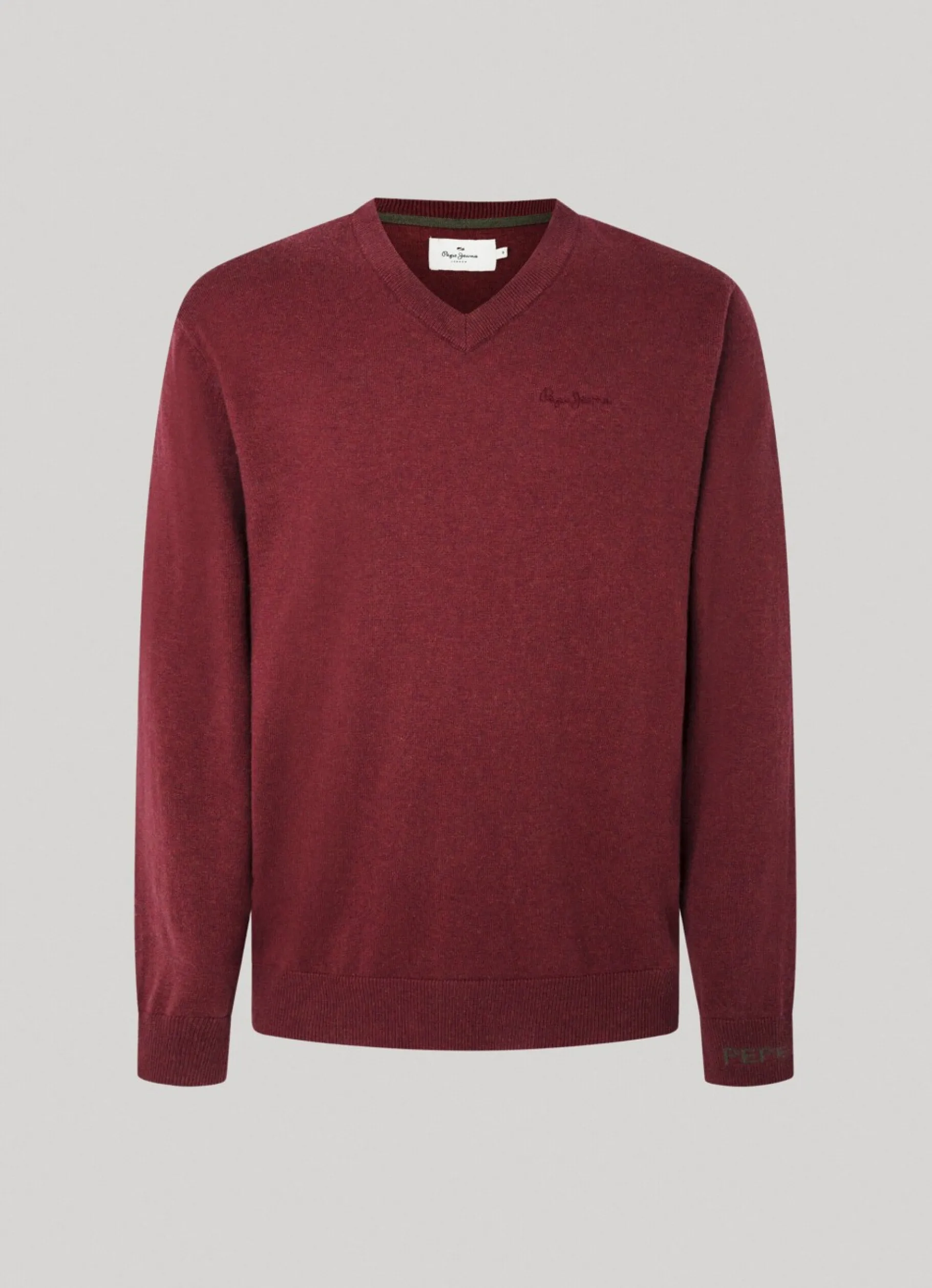 Men Pepe Jeans Cotton V-Neck Knit