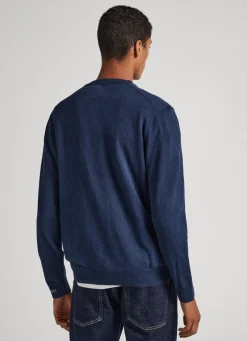 Men Pepe Jeans Cotton V-Neck Knit