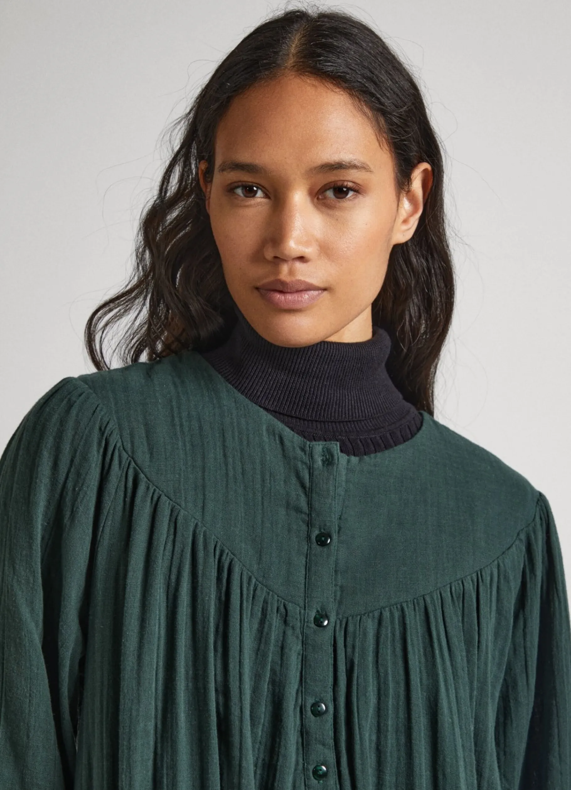 Women Pepe Jeans Cotton Waffle Dress