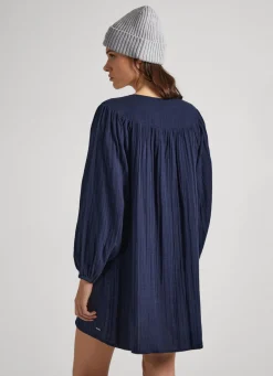 Women Pepe Jeans Cotton Waffle Dress
