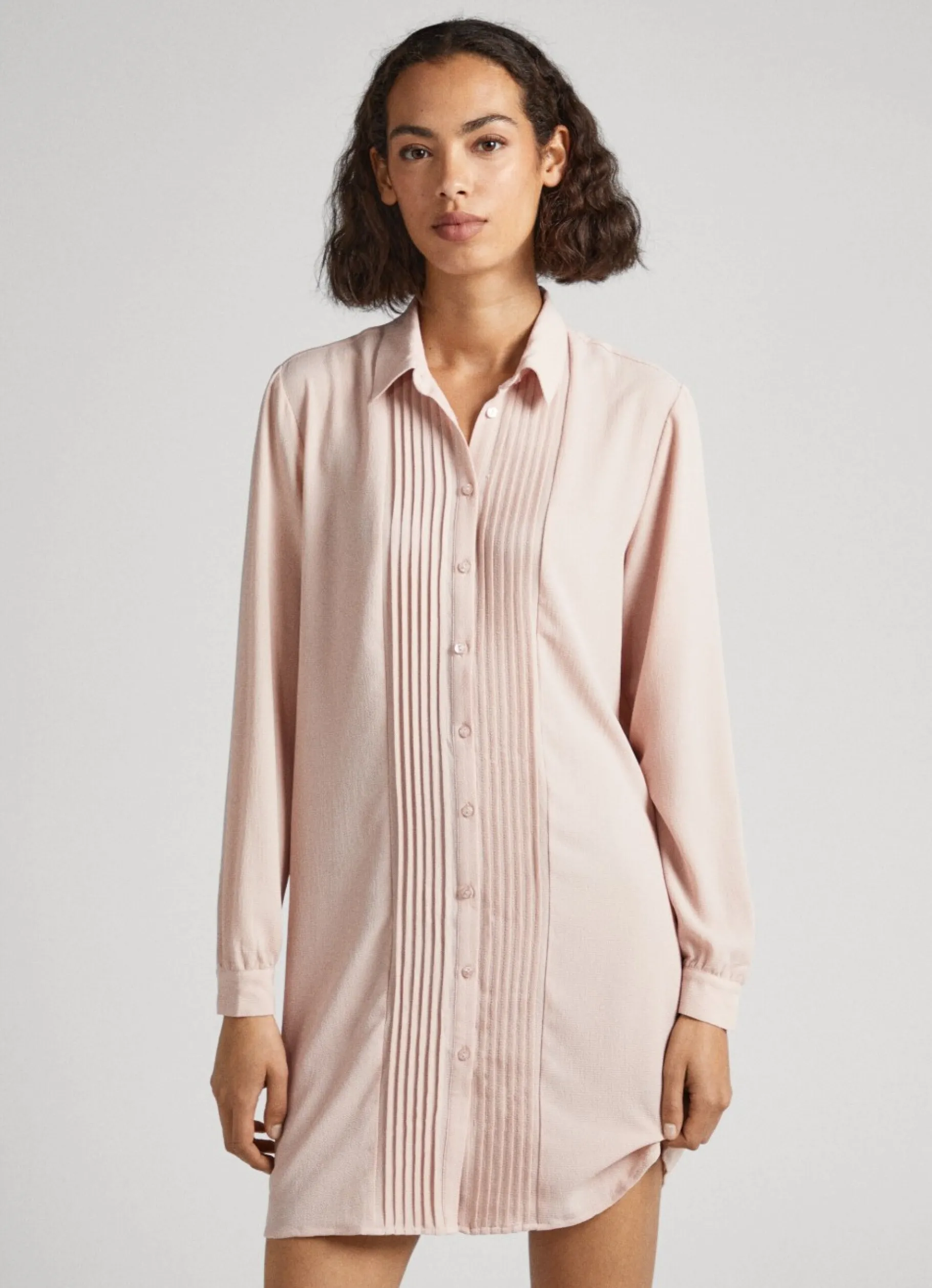Women Pepe Jeans Crepe Shirt Dress