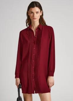 Women Pepe Jeans Crepe Shirt Dress